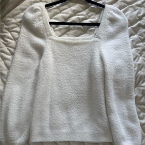H&M Soft Cream Women's Sweater Off-Shoulder